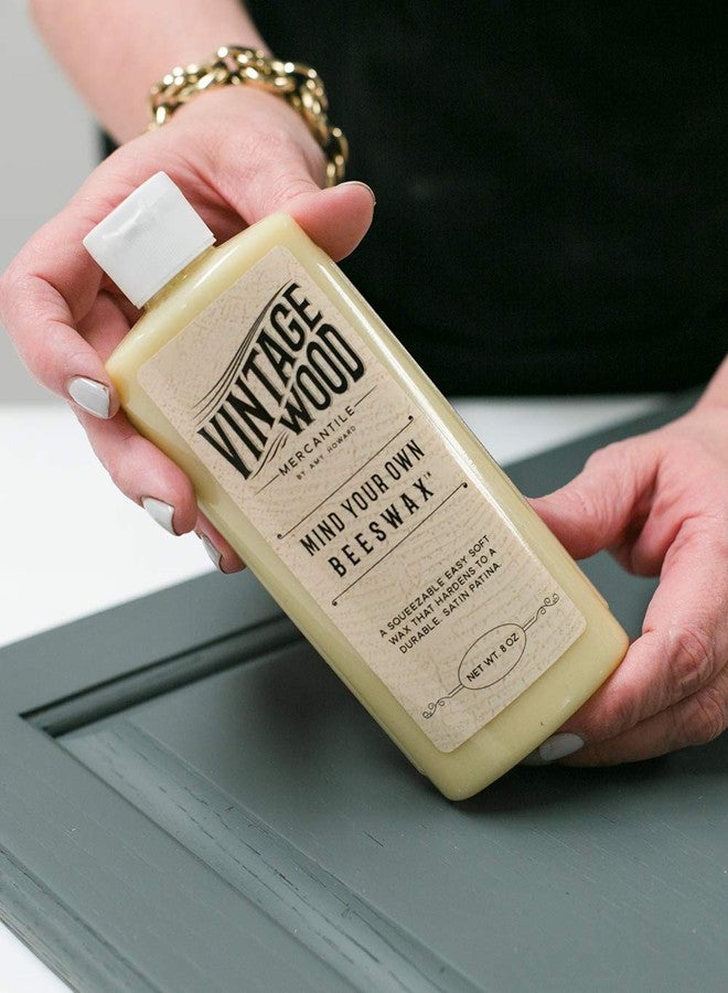 Amy Howard at Home Mind Your Own Beeswax for Vintage and Antique Furniture Restoration | Provides Honey-Hued Distressed Protective Finish and Seal | Fast 20-Minute Drying Time | 8oz Soft Wax Bottle - Image 5